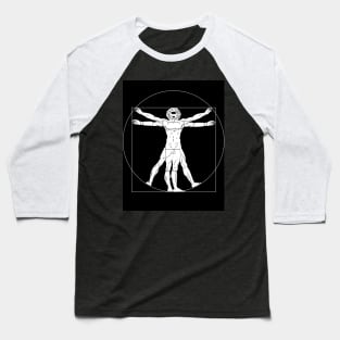 See Me, Hear Me Vitruvian Man Baseball T-Shirt